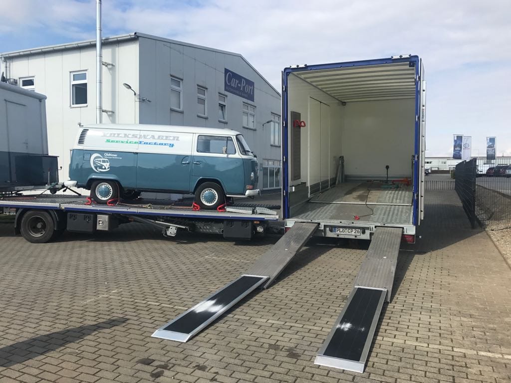 Oldtimer Transport aus England
